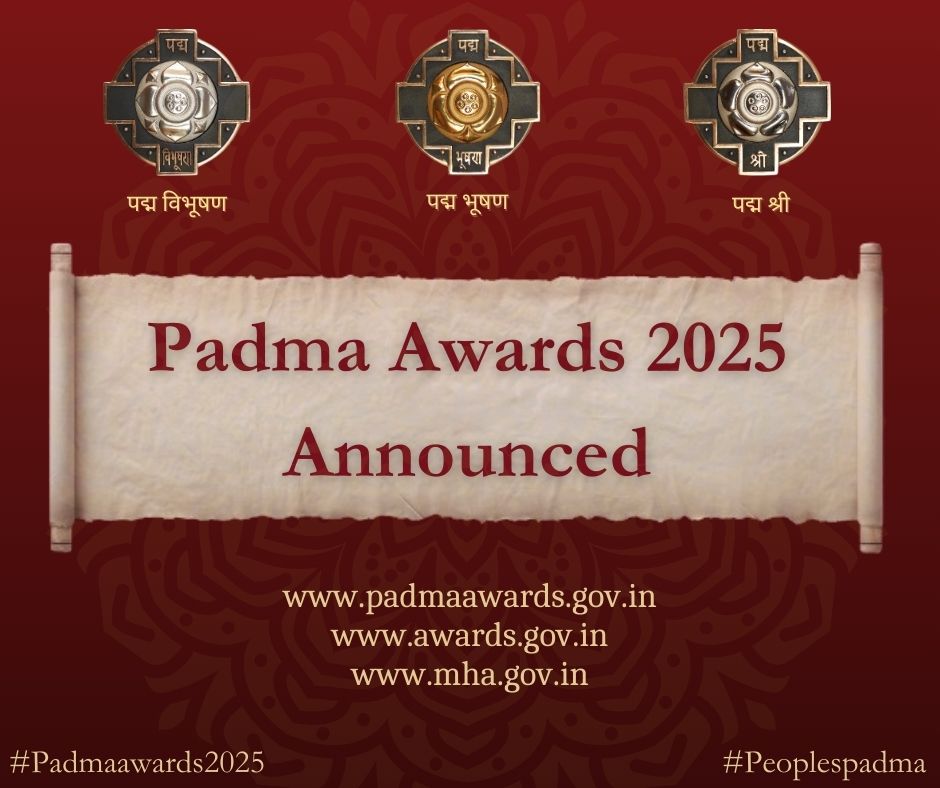 Padma Awards 2025 will be announced today