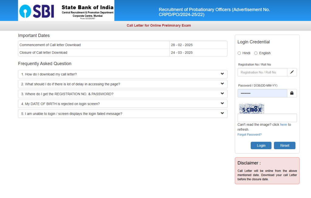 SBI PO 2025