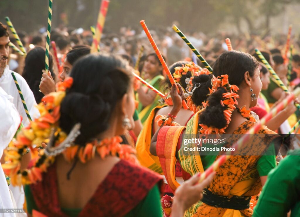 Holi, Vasant Utsav in Santiniketan